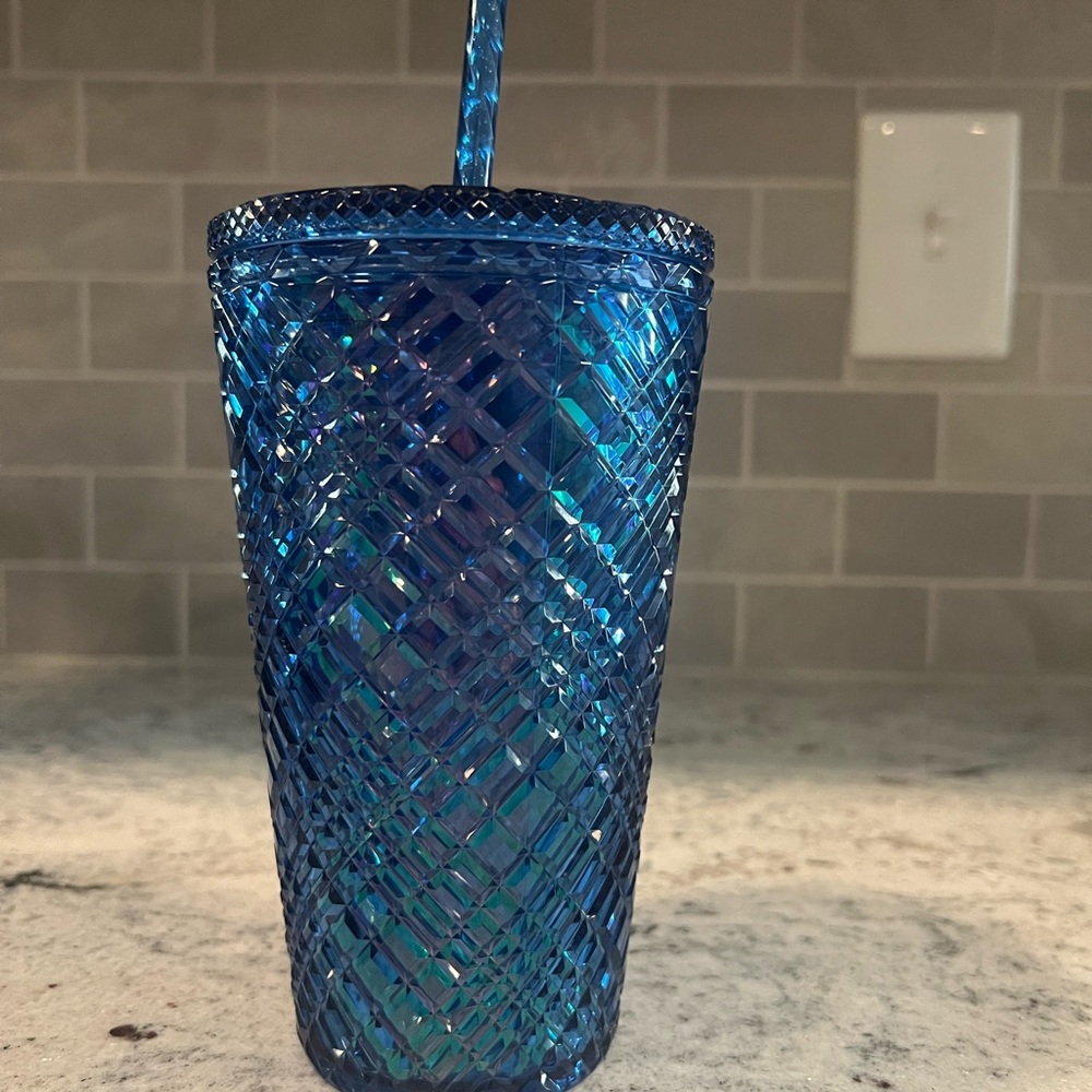 Starbucks Navy Blue Tumbler with Lid - Picture 2 of 3